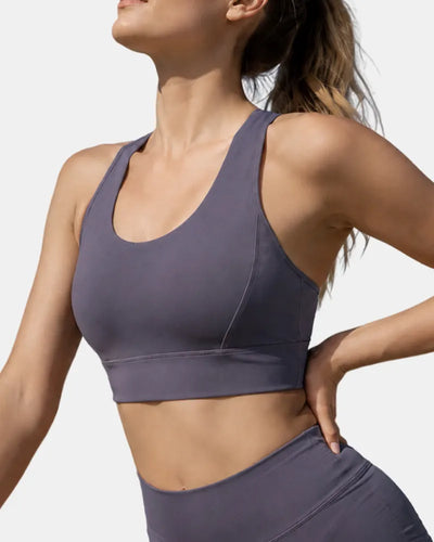 Mesh Sports Bra with Side Smoothing