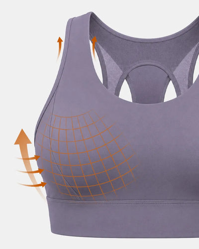 Mesh Sports Bra with Side Smoothing