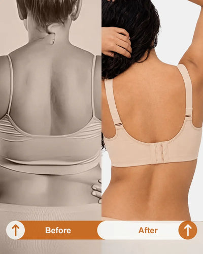 Mesh Trim Nursing Bra with Back Smoothing