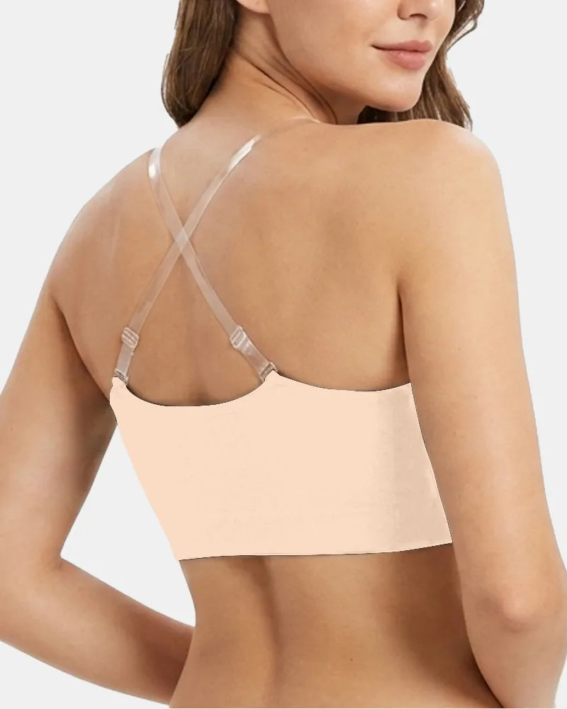 Women's Non-Slip Invisible Lifting Seamless Strapless Bra - Nude - Soft Intention-3