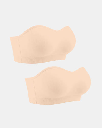 Women's Non-Slip Invisible Lifting Seamless Strapless Bra - Pack 2 - Soft Intention