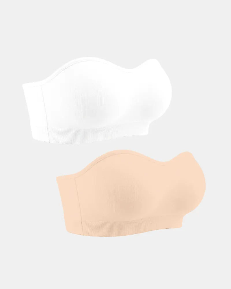 Women's Non-Slip Invisible Lifting Seamless Strapless Bra - Pack 6 - Soft Intention