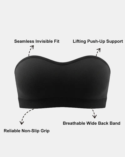 Women's Non-Slip Invisible Lifting Seamless Strapless Bra - Soft Intention-Details-7