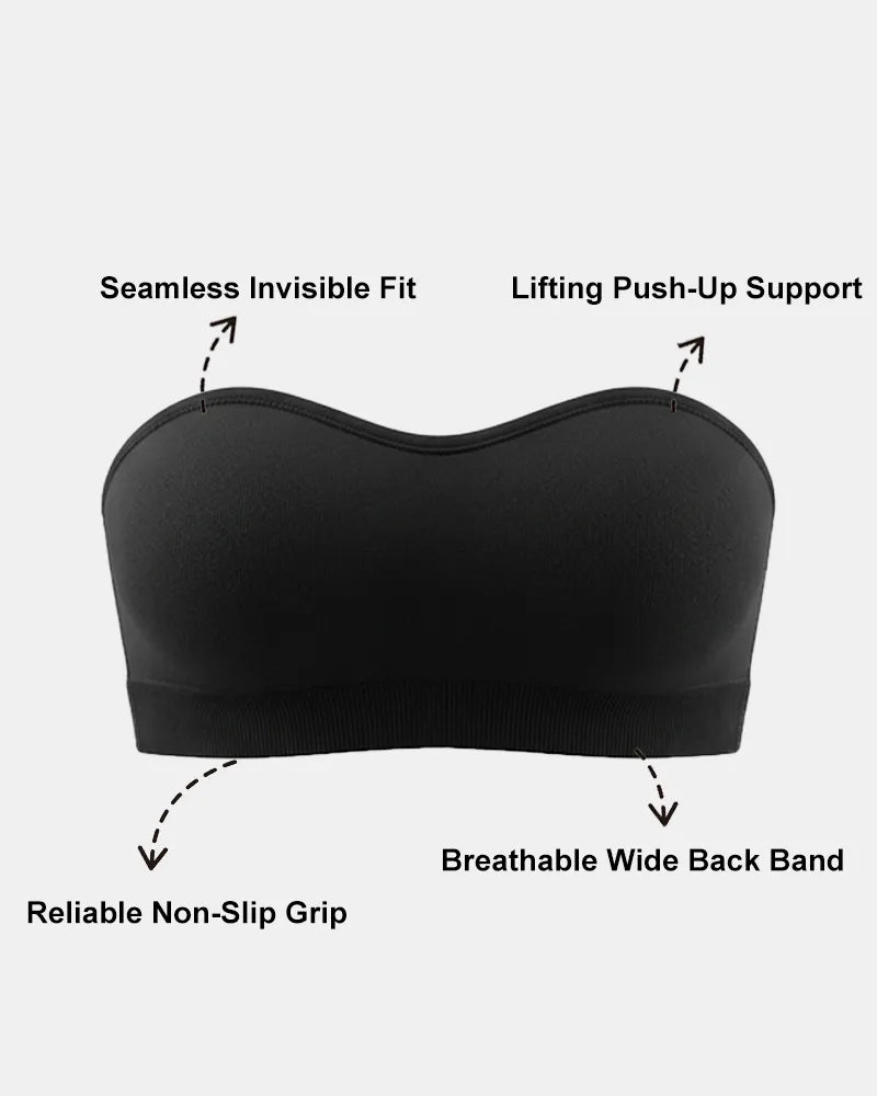 Women's Non-Slip Invisible Lifting Seamless Strapless Bra - Soft Intention-Details-7