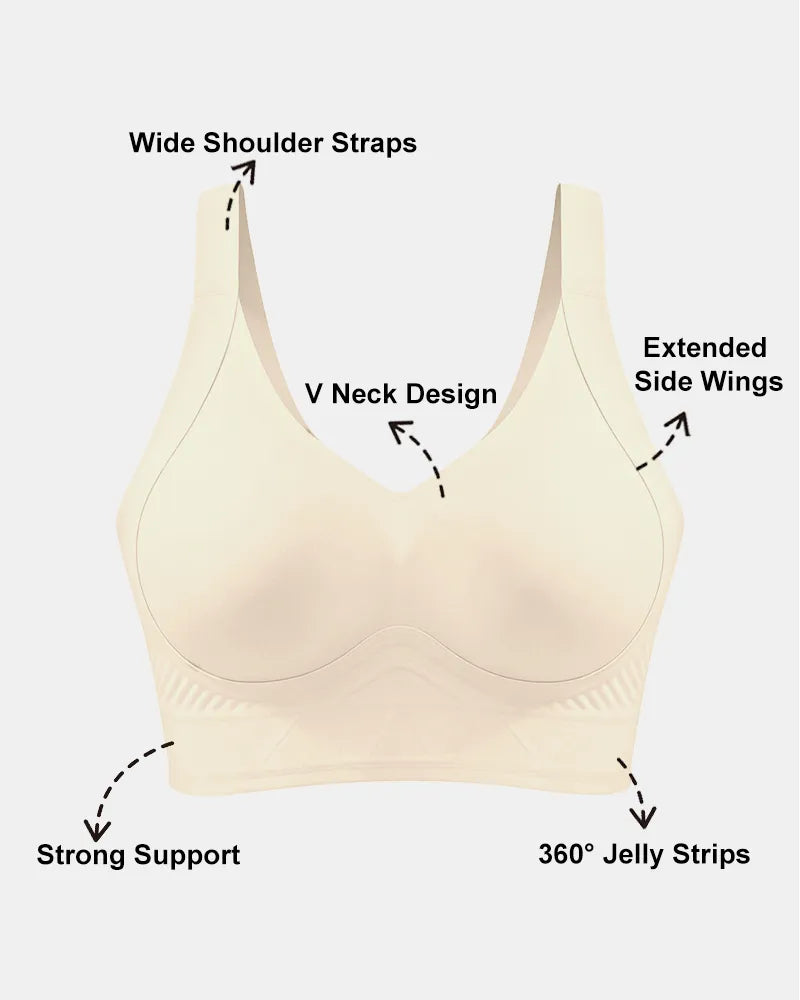 Plus Size Back-Smoothing Wireless T-Shirt Bra
