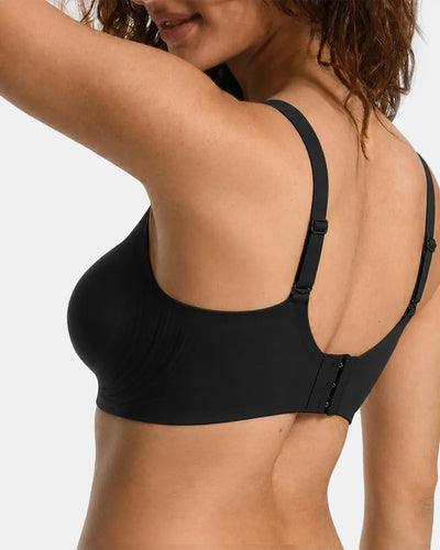 Women's Plus Size Seamless Wireless Bra - Black - Soft Intention-3