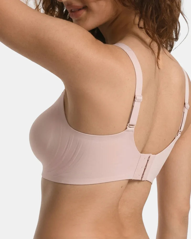 Women's Plus Size Seamless Wireless Bra - Pink Nude - Soft Intention-3