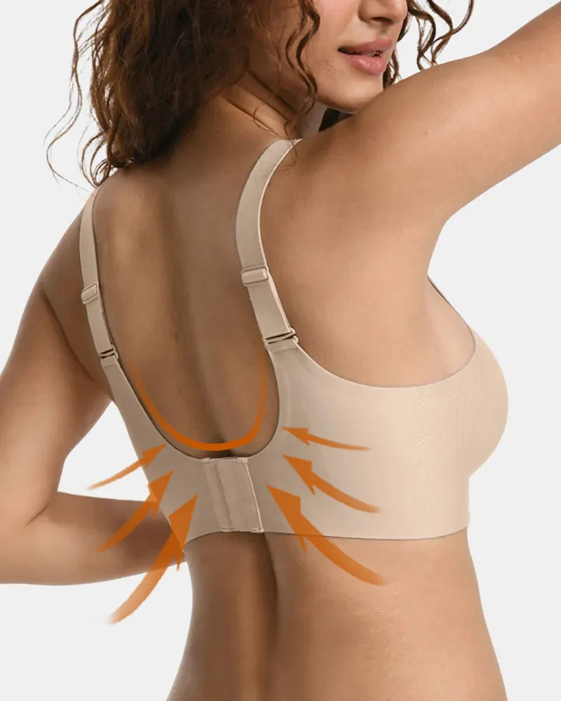 Women's Plus Size Seamless Wireless Mesh Bra - Soft Intention-Details-4
