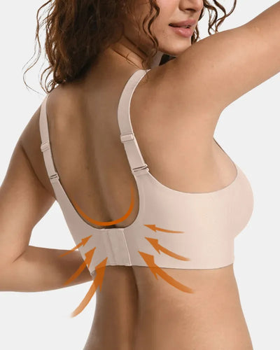 Women's Plus Size V-Neck Wireless Bra - Soft Intention-Details-4