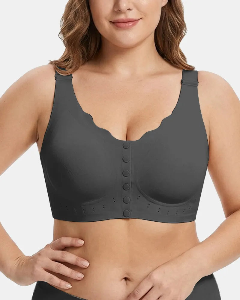 Plus Size Comfort Wireless Front-Close Bra