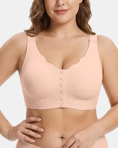 Plus Size Comfort Wireless Front-Close Bra