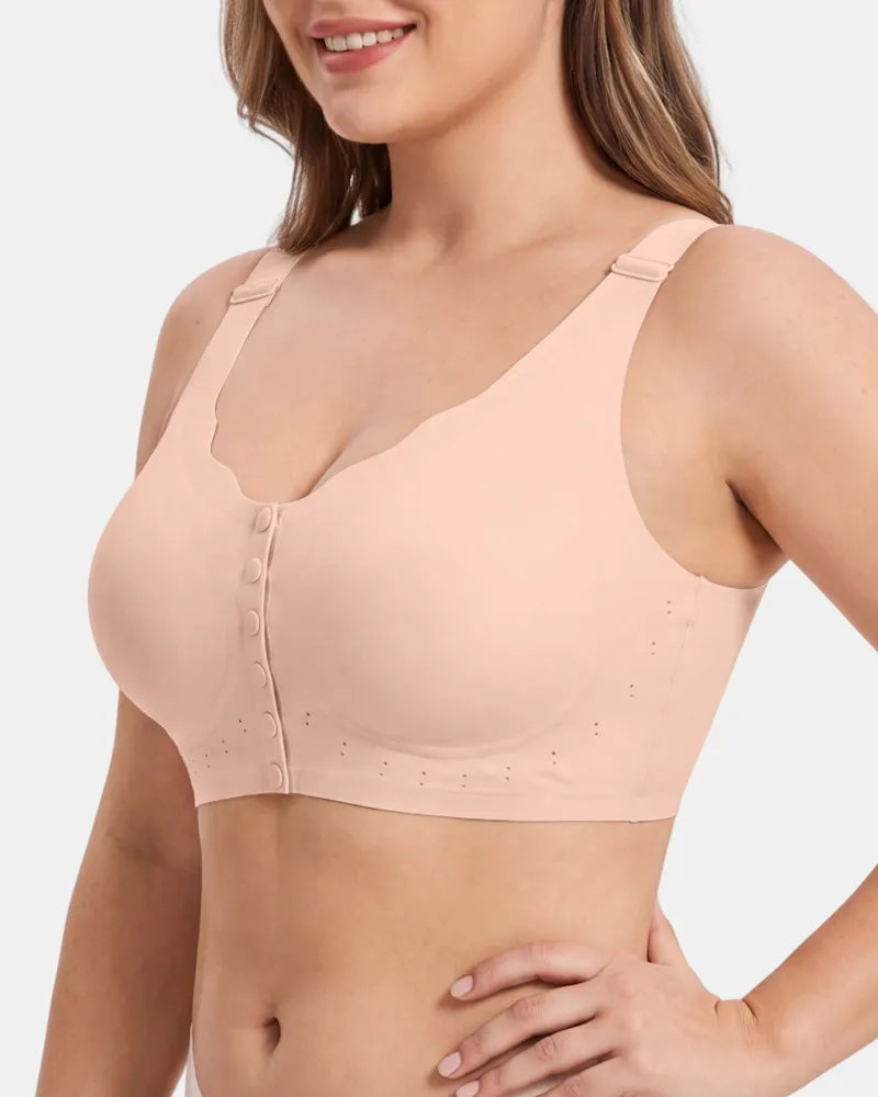 Plus Size Comfort Wireless Front-Close Bra