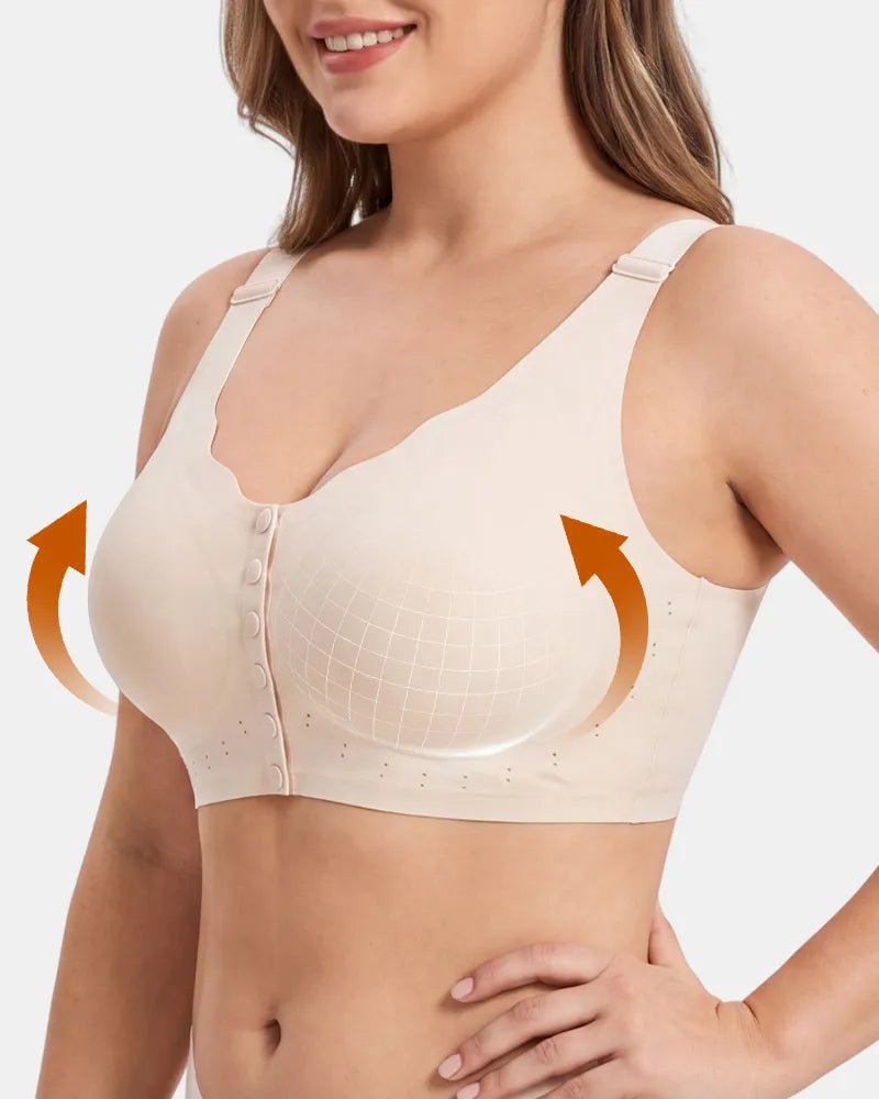 Plus Size Comfort Wireless Front-Close Bra