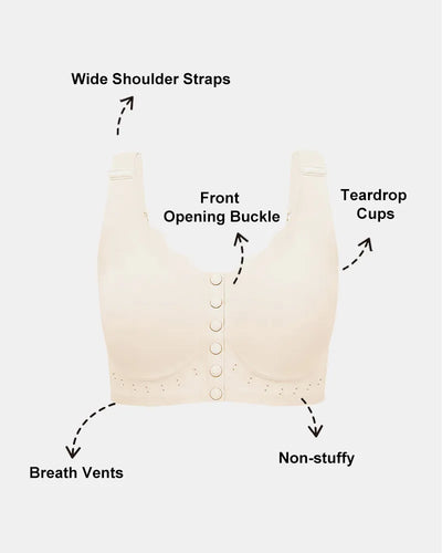 Plus Size Comfort Wireless Front-Close Bra