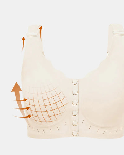 Plus Size Comfort Wireless Front-Close Bra