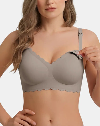 Scallop Nursing Bra with Effortless Pumping Support