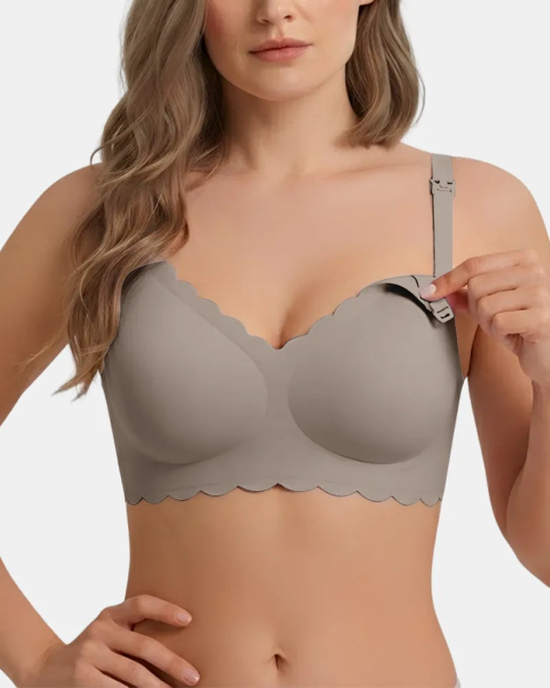 Scallop Nursing Bra with Effortless Pumping Support