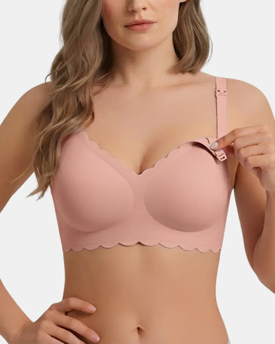 Scallop Nursing Bra with Effortless Pumping Support