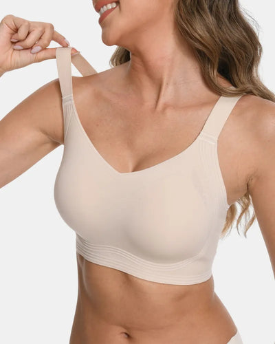 Women's Push Up Wireless Full Coverage Seamless Jelly Bra - Beige - Soft Intention-1