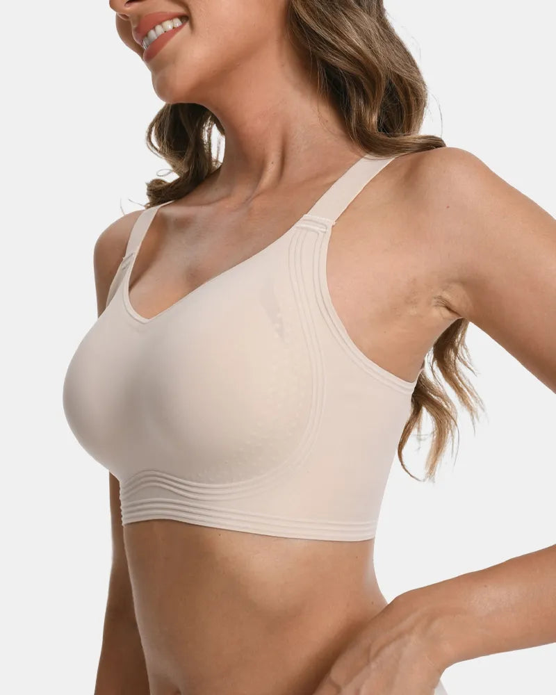 Women's Push Up Wireless Full Coverage Seamless Jelly Bra - Beige - Soft Intention-3