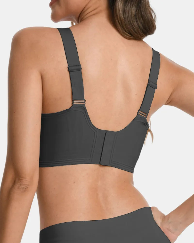 Women's Push Up Wireless Full Coverage Seamless Jelly Bra - Black - Soft Intention-3