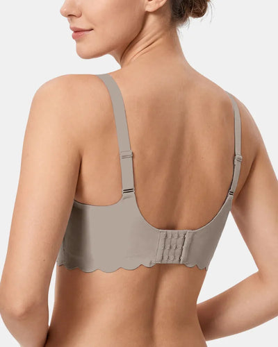 Scalloped Seamless Nursing Bra with Back Smoothing