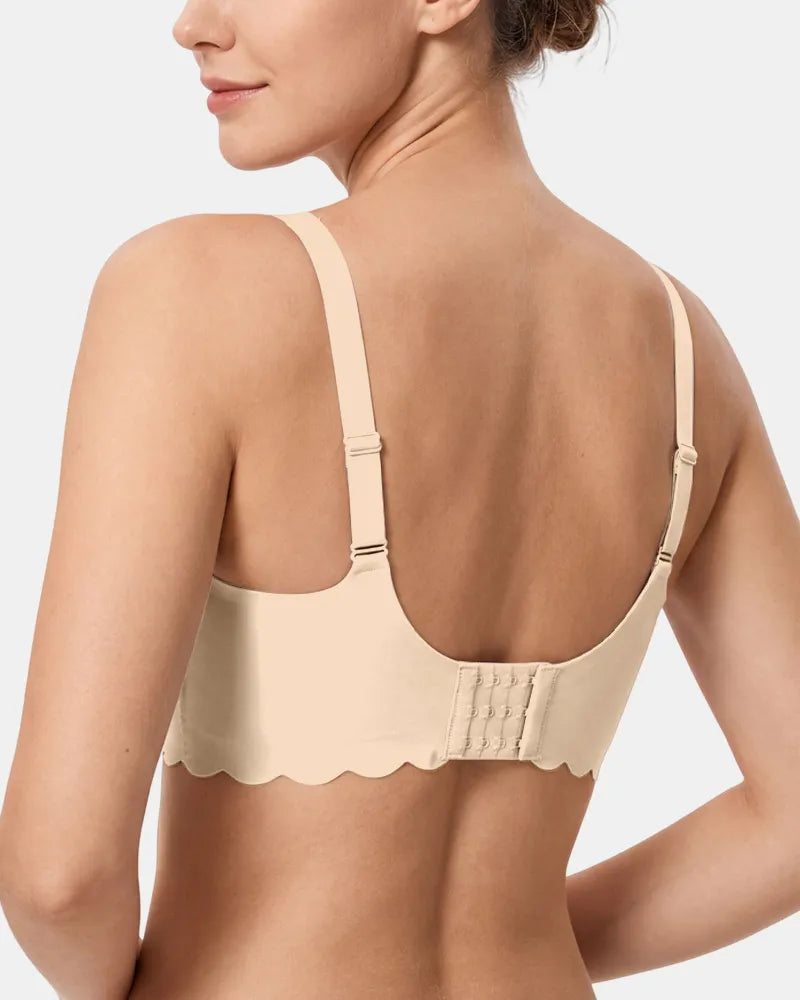 Scalloped Seamless Nursing Bra with Back Smoothing