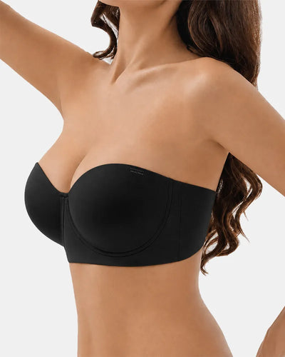 Seamless Halter Strapless Bra with Anti Slip Underwire Support