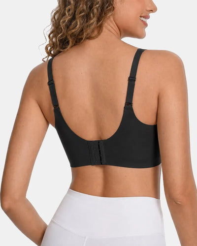 Women's Seamless Lift Jelly Bra Breathable Teardrop Hollow - Black - Soft Intention-3