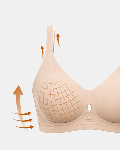 Women's Seamless Lift Jelly Bra Breathable Teardrop Hollow - Soft Intention-Details-6