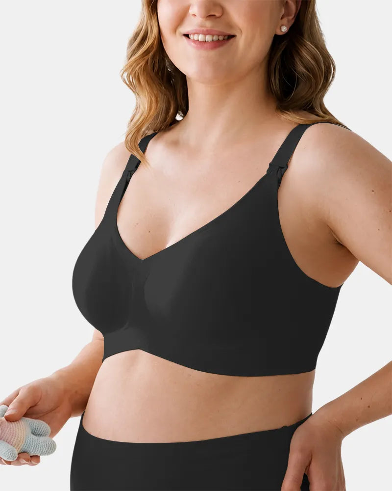 Seamless Nursing Bra with Easy Clips