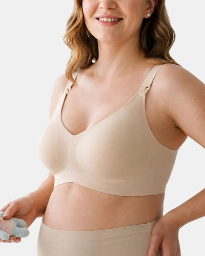 Seamless Nursing Bra with Easy Clips
