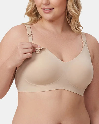 Seamless Nursing Bra with Easy Clips