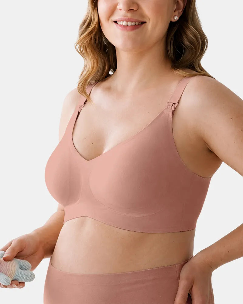 Seamless Nursing Bra with Easy Clips