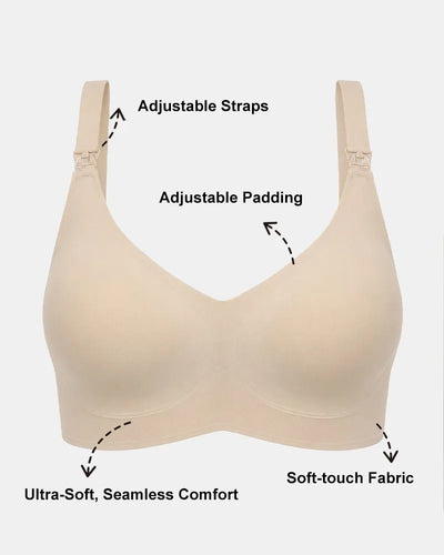 Seamless Nursing Bra with Easy Clips