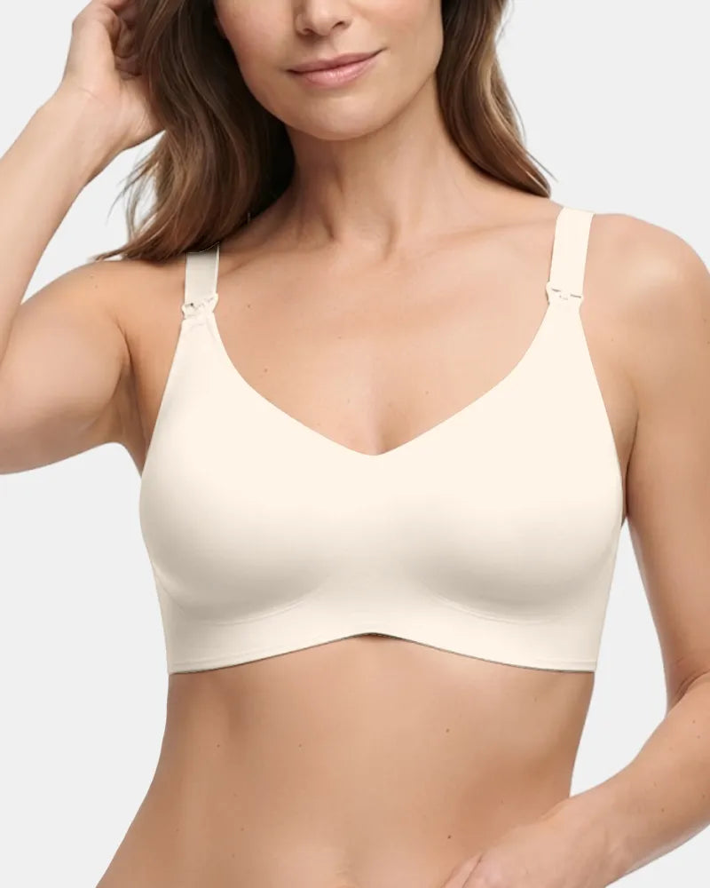 Seamless Nursing Bra with Easy Clips
