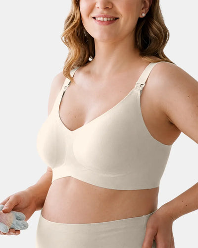 Seamless Nursing Bra with Easy Clips