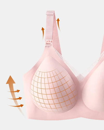 Seamless Nursing Bra with Effortless Pumping Support