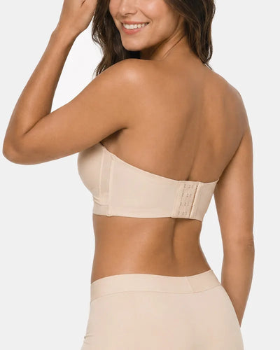 Seamless Strapless Bandeau Bra with Anti Slip Stay Up Support