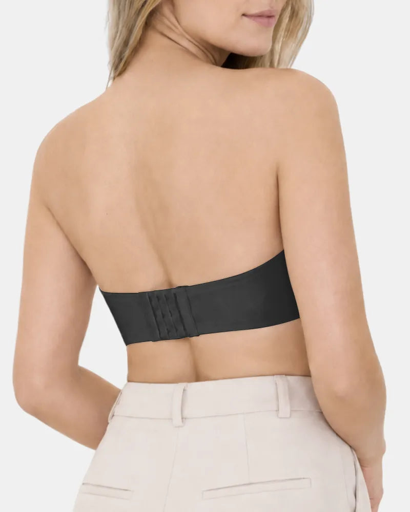 Seamless Strapless Minimizer Bra with Secure Anti Slip Support