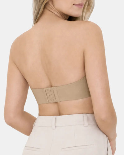 Seamless Strapless Minimizer Bra with Secure Anti Slip Support