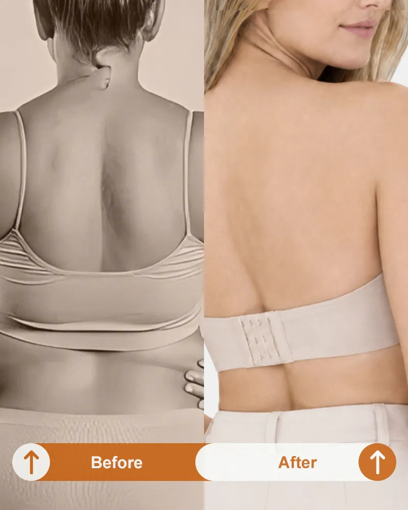 Seamless Strapless Minimizer Bra with Secure Anti Slip Support