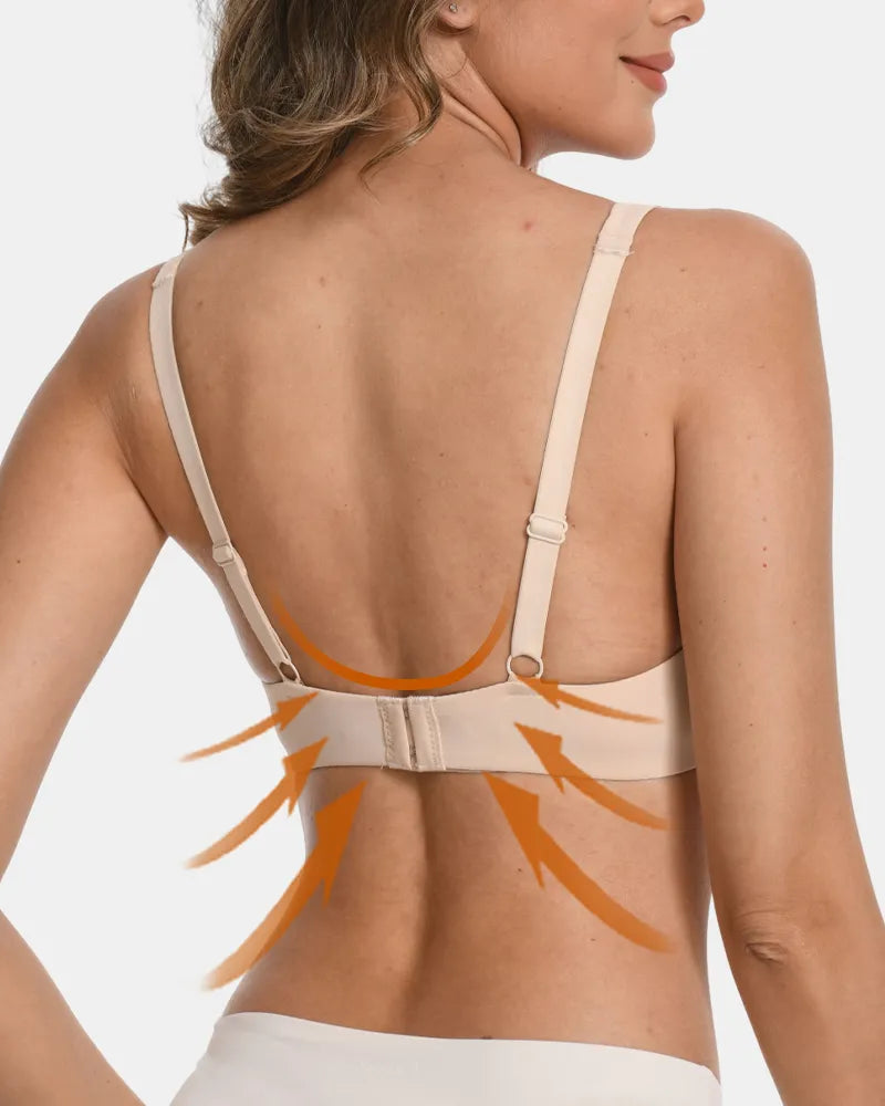 Women's Seamless Underwire Effortless Shaping Lift Balconette Bra - Soft Intention-Details-3