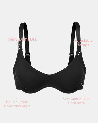Unpadded Balconette Bra with Natural Lift