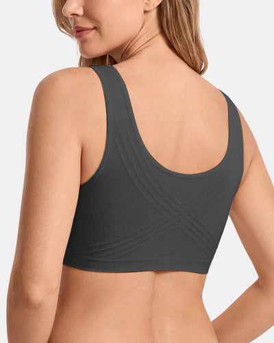Women's Upgraded Summer Jelly Wireless T-Shirt Bra - Black - Soft Intention-3