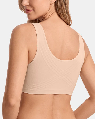 Women's Upgraded Summer Jelly Wireless T-Shirt Bra - Pink Nude - Soft Intention-3