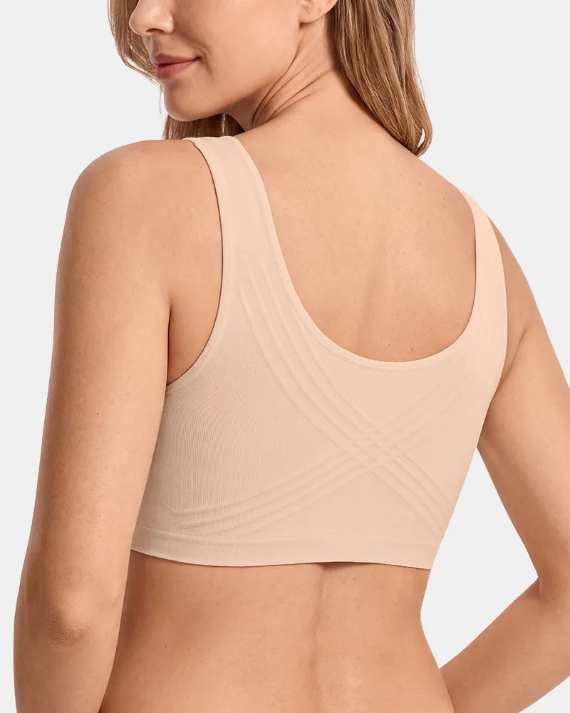 Women's Upgraded Summer Jelly Wireless T-Shirt Bra - Pink Nude - Soft Intention-3