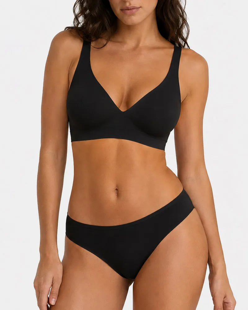 V Neck Matching Set