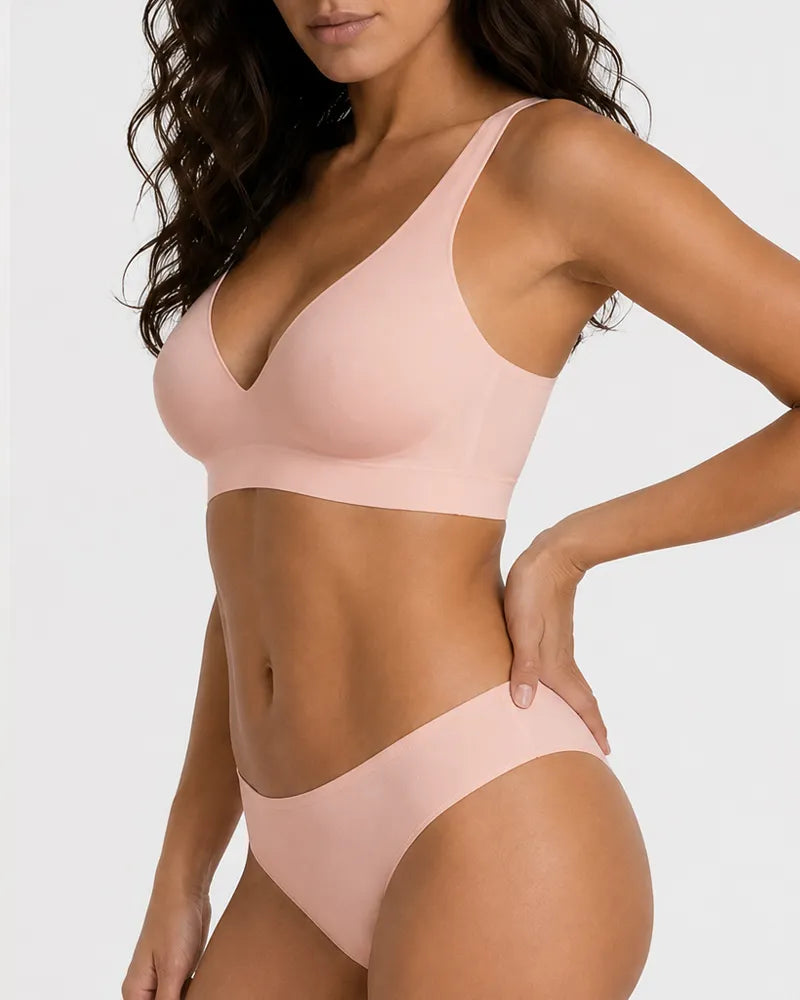 V Neck Matching Set