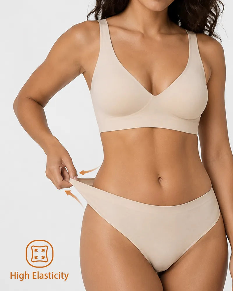 V Neck Matching Set